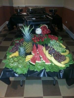 J.A. Squared Catering signature fruit displays...