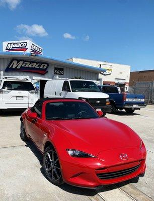 Finished look Lady Red Mazda Miata