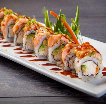 baked salmon roll(or spicy)