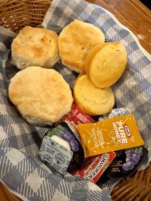 Biscuits and Corn Muffins