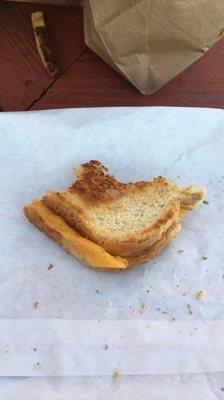 The last of a great grilled cheese! $3.75