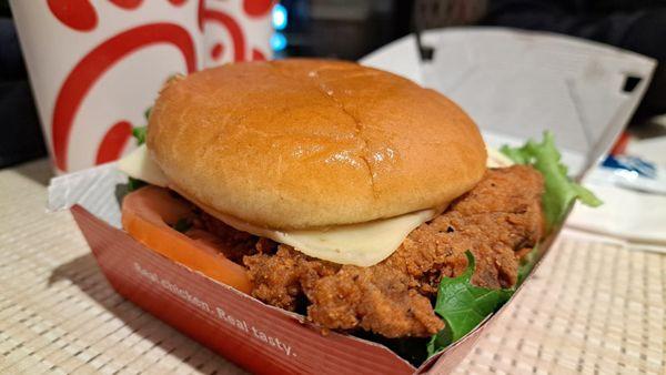 Hamburguesa de pollo spicy