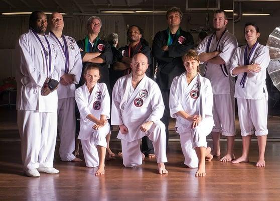 Sifu Eric with his students 2011 before moving to the new location.  A proud teacher with good students!