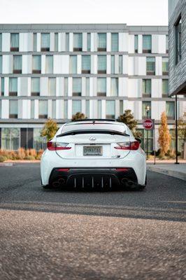 Lexus RC F customized at Sleek Tinting & Performance!