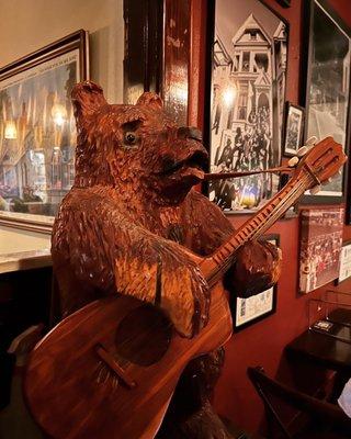 This bear is the first one to greet you as you enter the restaurant!