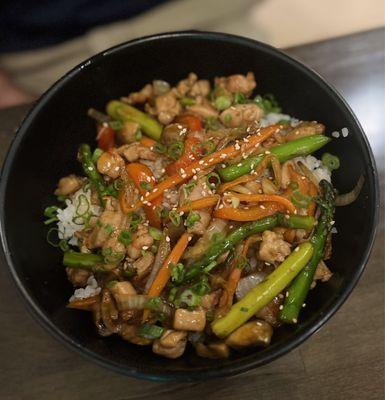 Chicken teriyaki donburi