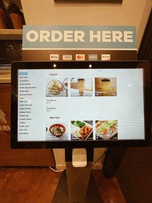 Kiosk for ordering drinks(: