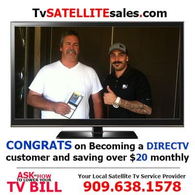 Congrats on your new directv service and saving over $20 a month