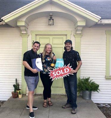 Happy clients purchased their first home