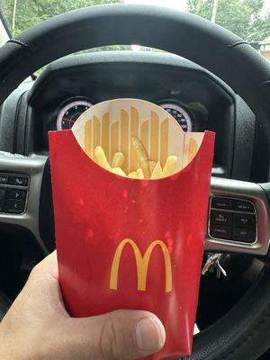 French Fries... so glad I paid for a large... (sarcasm)