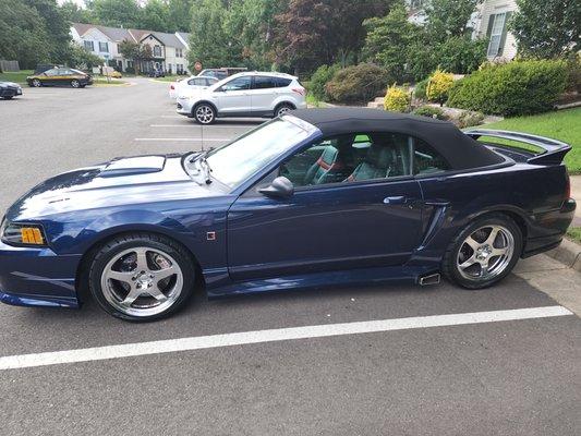 2001 Roush Mustang rebuilt at Yates Automotive.