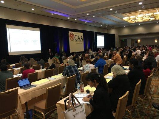 We are pleased to provide our client with exceptional service for the CAA conference at the Hilton Anaheim.