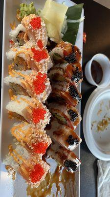 Washougal roll and Dynamite roll