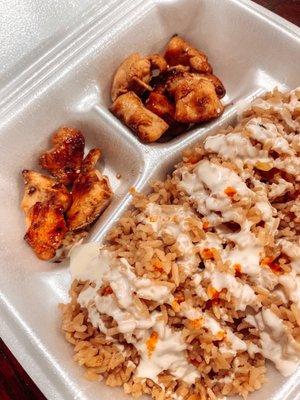 Hibachi chicken and rice