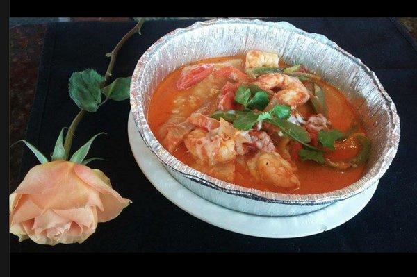 Filete Relleno( tilapia, shrimp, bell peppers, oico de gallo, special sauce)