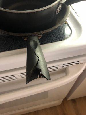 One of MANY broken kitchen tools.