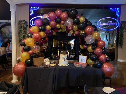 Cake table for Shower