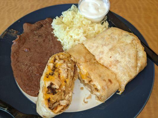 Chicken chimichanga