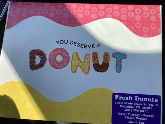 Why yes, yes I do. A box full of amazing donuts.