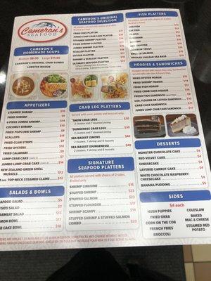 New menu!