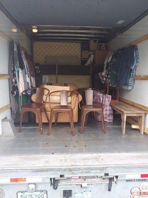 15 ft truck load of a 1 bedroom apartment!!