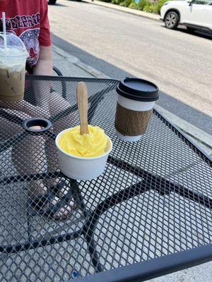 Dole whip and an americano.