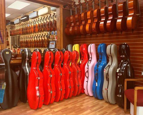 Cello cases for the Cardinals fans