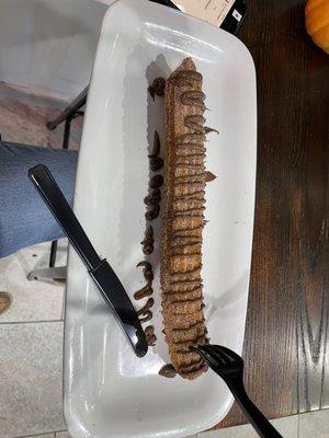 nutella filled churro