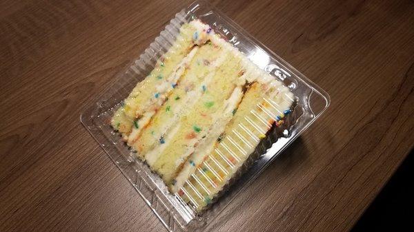 vanilla confetti cake slice 6.95