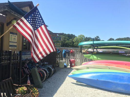 Bike & Kayak shop at Onancock Wharf, VA