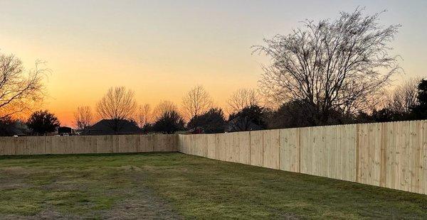 Nail up wood fence