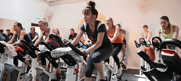 Cycling class is always fun and intense at FLEX.