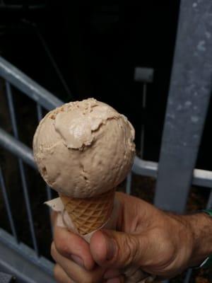 Single scoop coffee ice cream -kinda grainy and cost $3.50