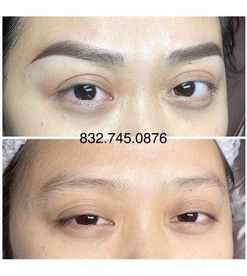 Ombré shading & Microblading