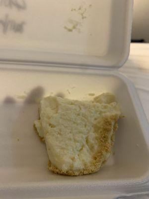 The picture is the Key Lime pie I received with my to-go order!