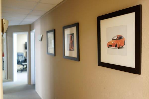 Hallway at Genesis Concept and Design studio.