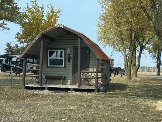 One of the small cabin rentals