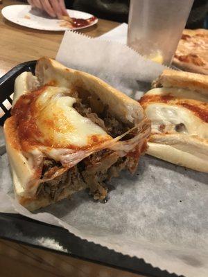 Pizza cheesesteak