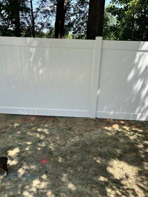 Vinyl fence