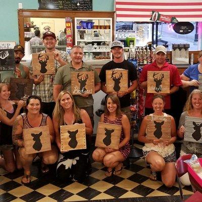 A fun date night canvas class!