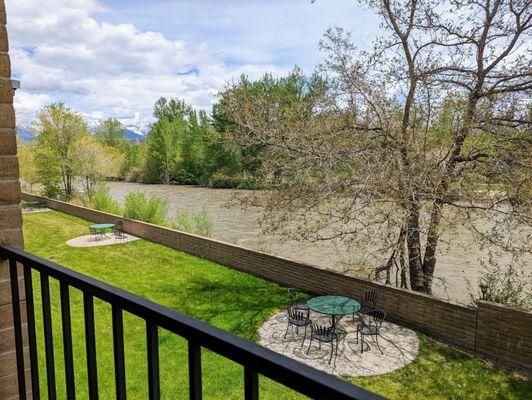 View of the Salmon River from our patio