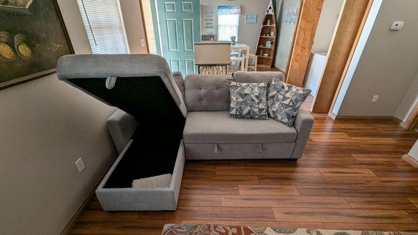 Couch with storage