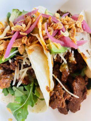 Korean steak BBQ tacos