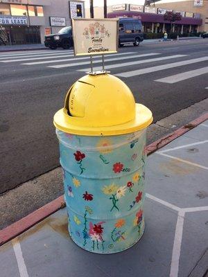 Most beautiful trashcan with a beautiful message