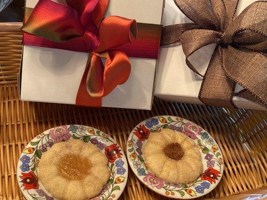 Holiday apple and pumpkin pie cookies