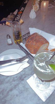 Margarita with bread