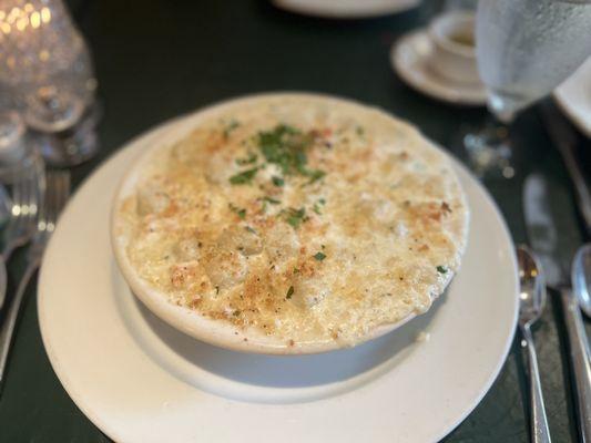 Baked Three Cheese Gnocchi with Langostino