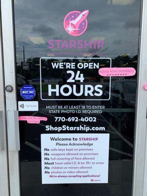 Open 24 hours