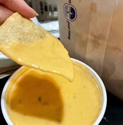 Queso and chips