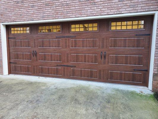 Long panel BEADBOARD in Walnut W/windows 16x7